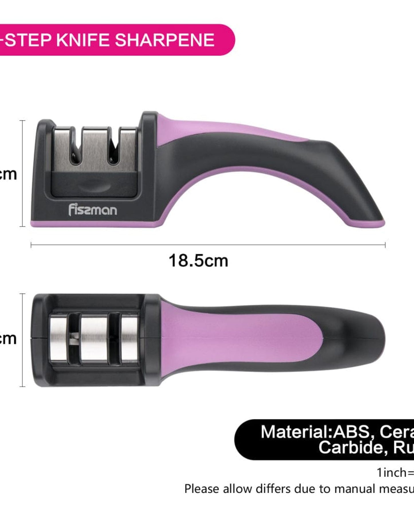 Fissman Knife Sharpener Purple/Grey