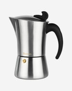 Fissman Espresso Maker Stainless Steel Stovetop For 6 Cups Silver/Black 360ml