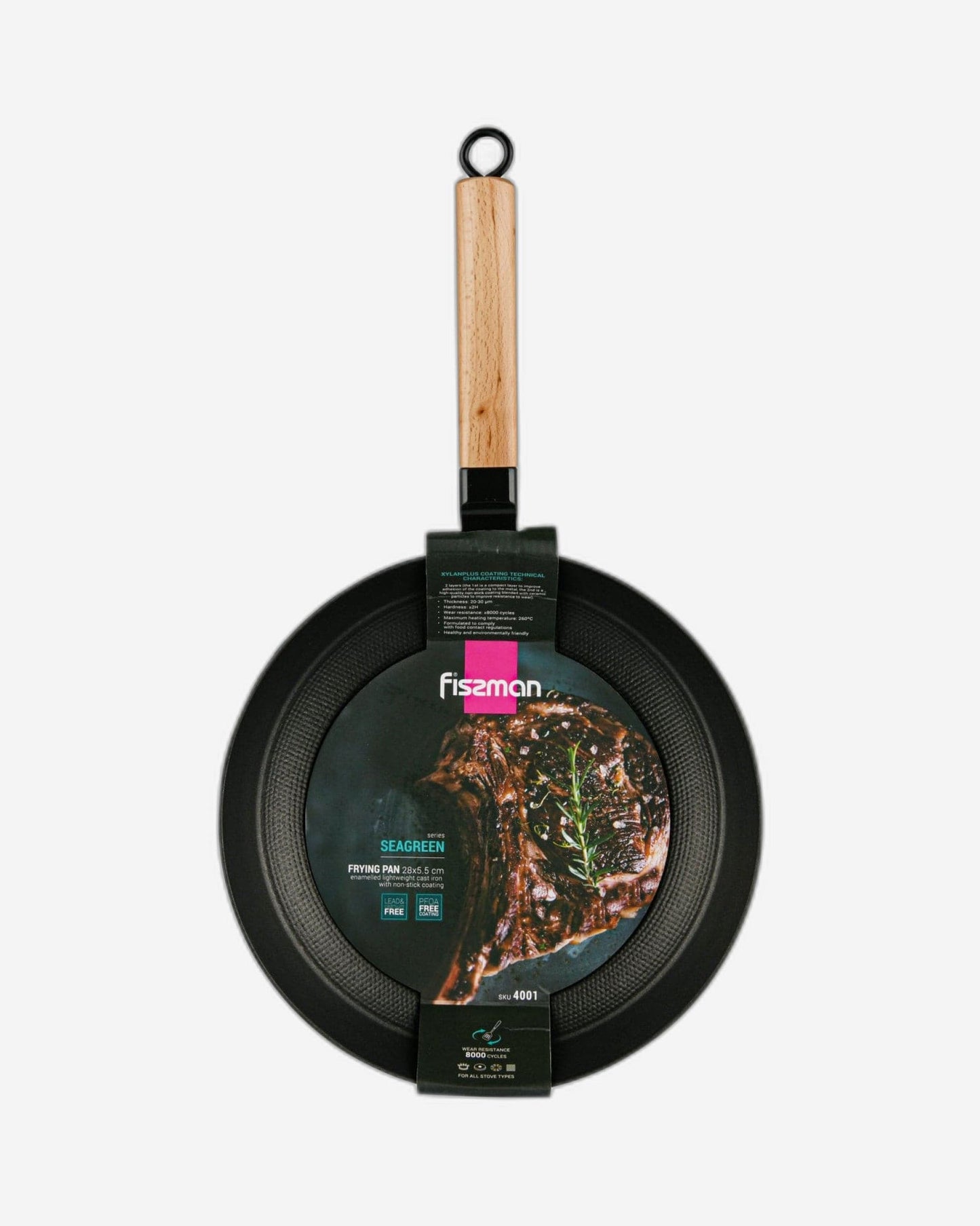 Fissman Frying Pan Seagreen Cast Iron 28cm