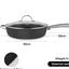 Fissman Deep Frying Pan Melita Black 30cm