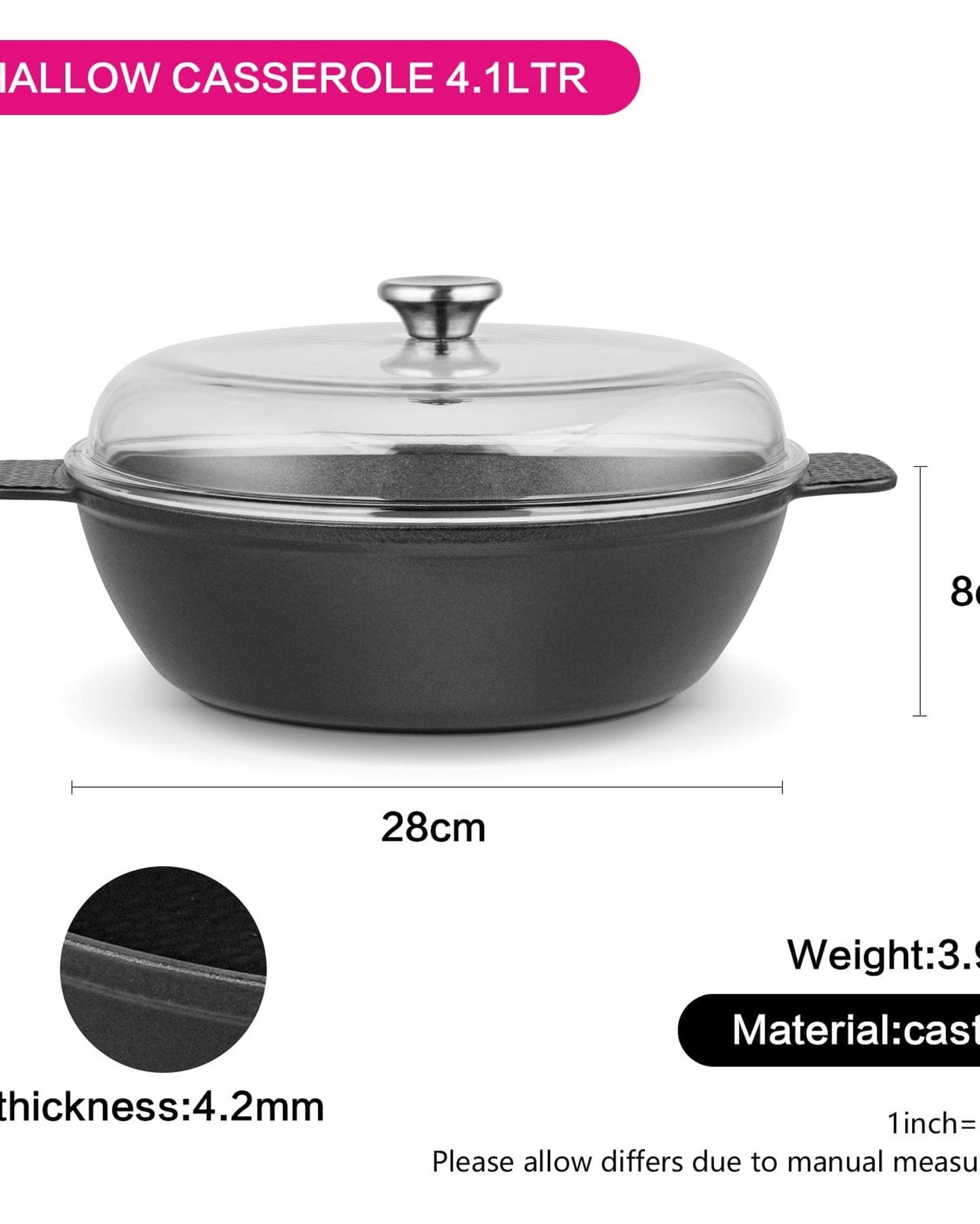 Fissman Casserole Nomada Black 4.1L