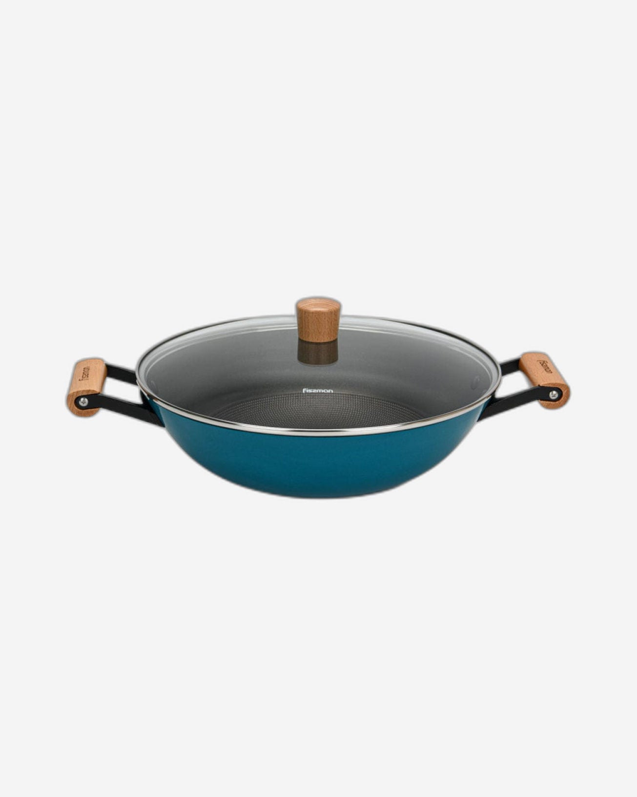 Fissman Wok Pan Black/Clear 5L