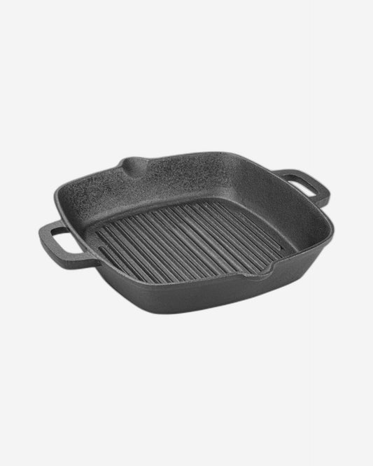 Fissman Square Grill Pan  Cast Iron  Black 26x5.3cm