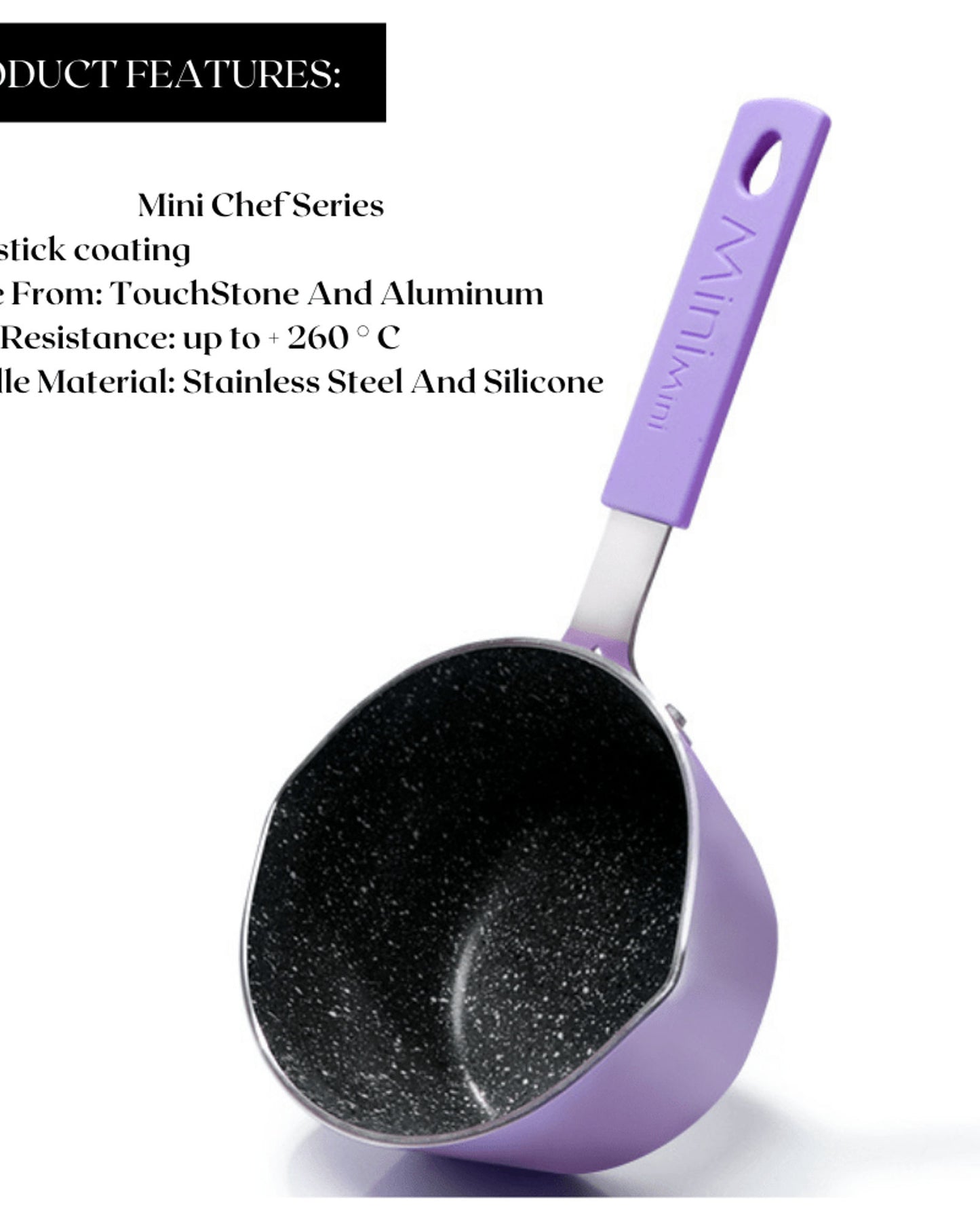 Fissman Saucepan Mini Chef Black/Purple