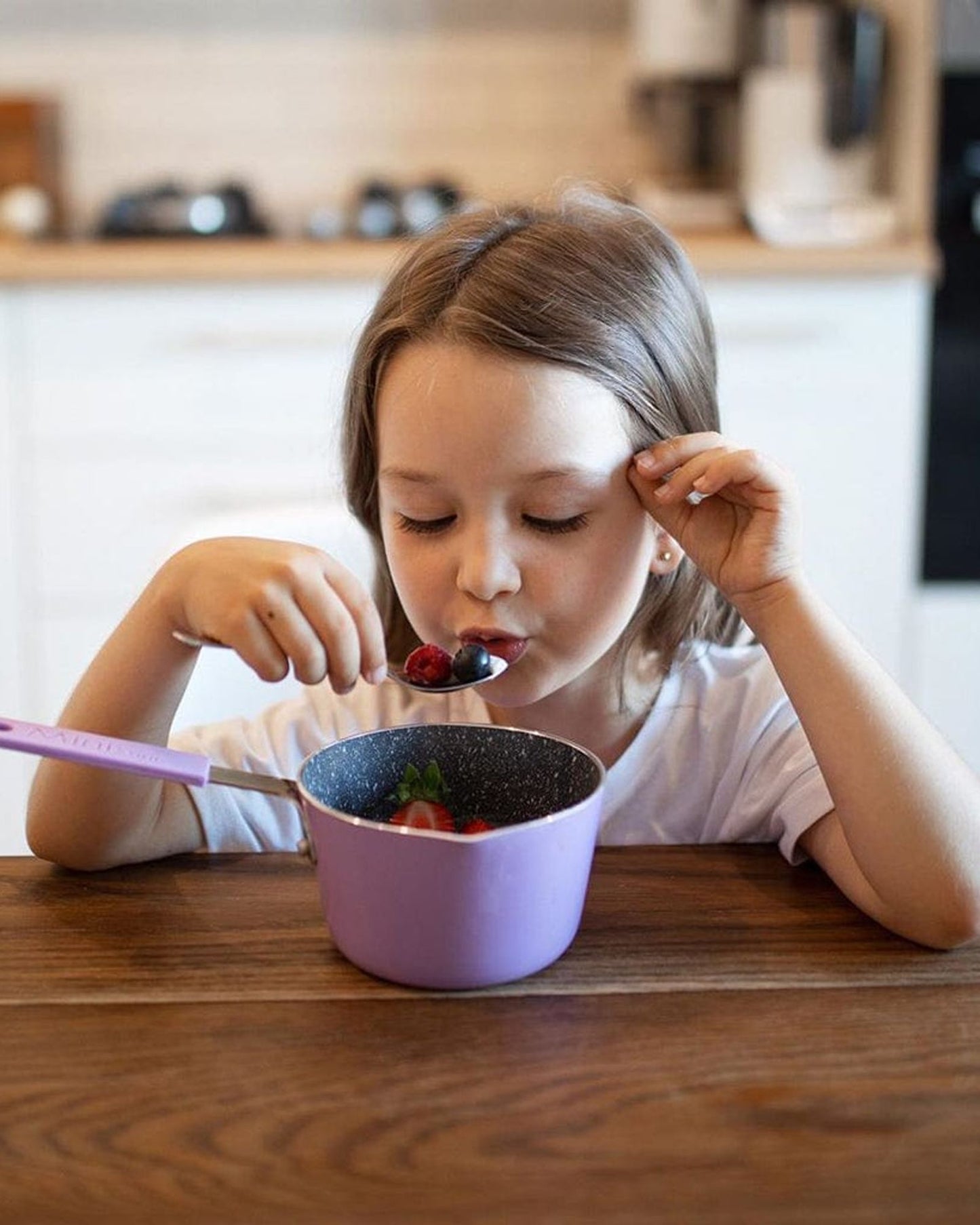 Fissman Saucepan Mini Chef Black/Purple