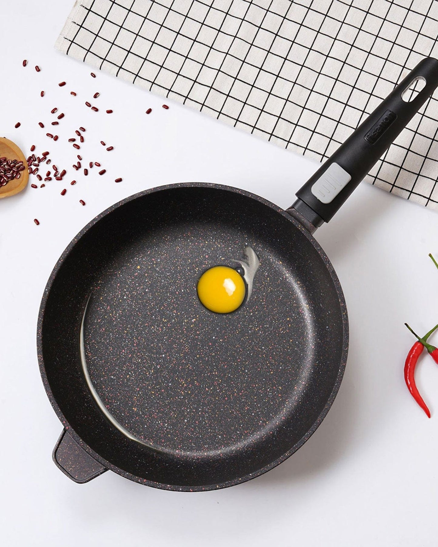 Fissman Frying Pan Rebusto Aluminum Black 24cm