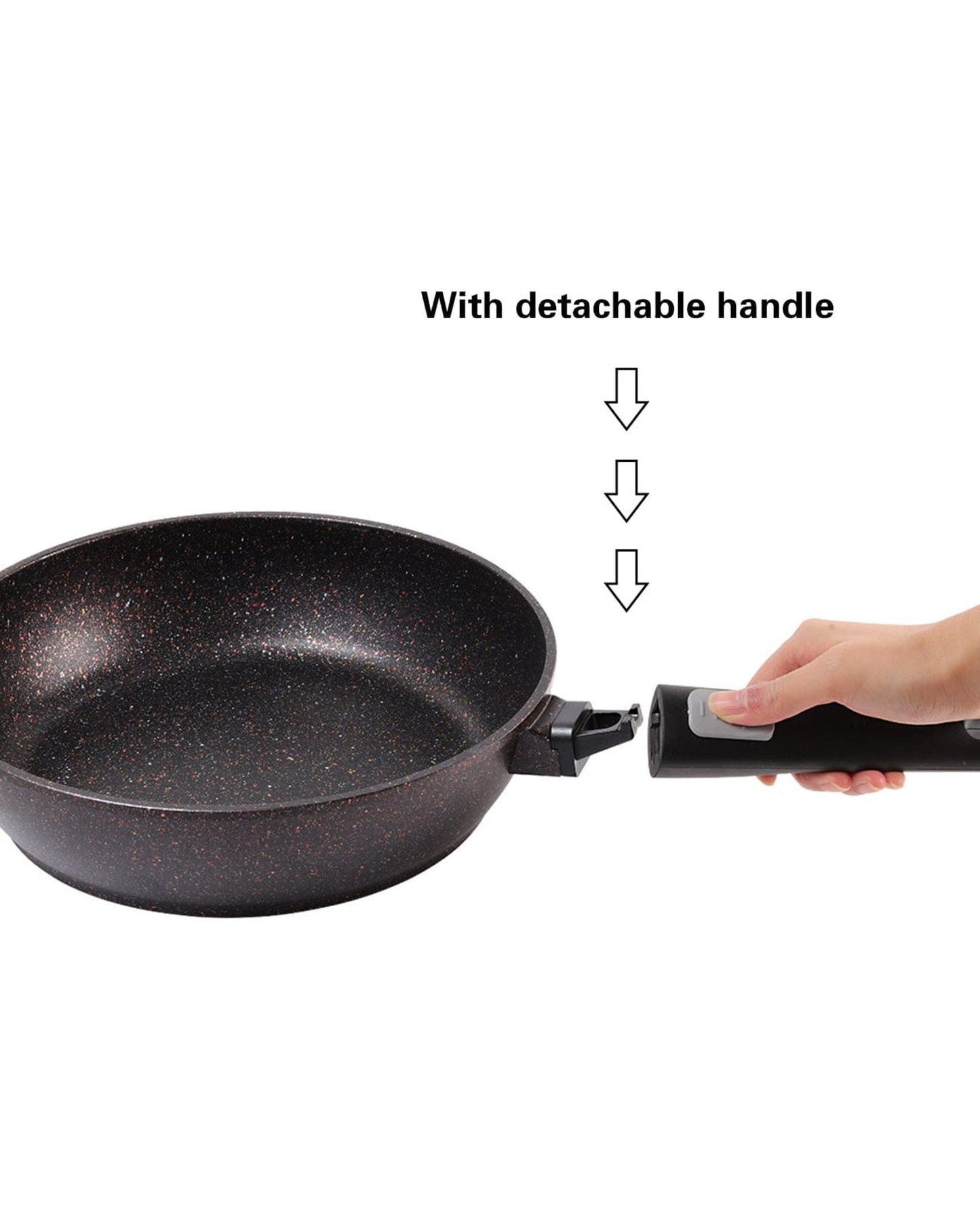 Fissman Frying Pan Rebusto Aluminum Black 24cm