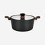 Fissman Stockpot Diamond Aluminum Black 28cm Lid