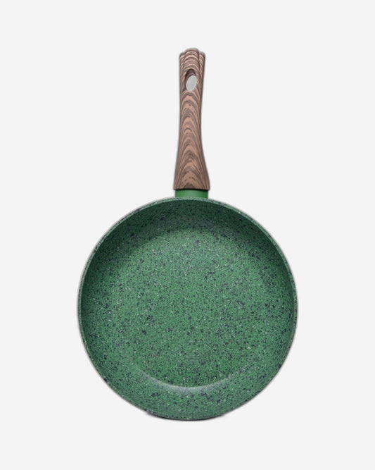Fissman Frying Pan Malachite Series Aluminum with Induction Bottom Green/Brown 28x5.4cm