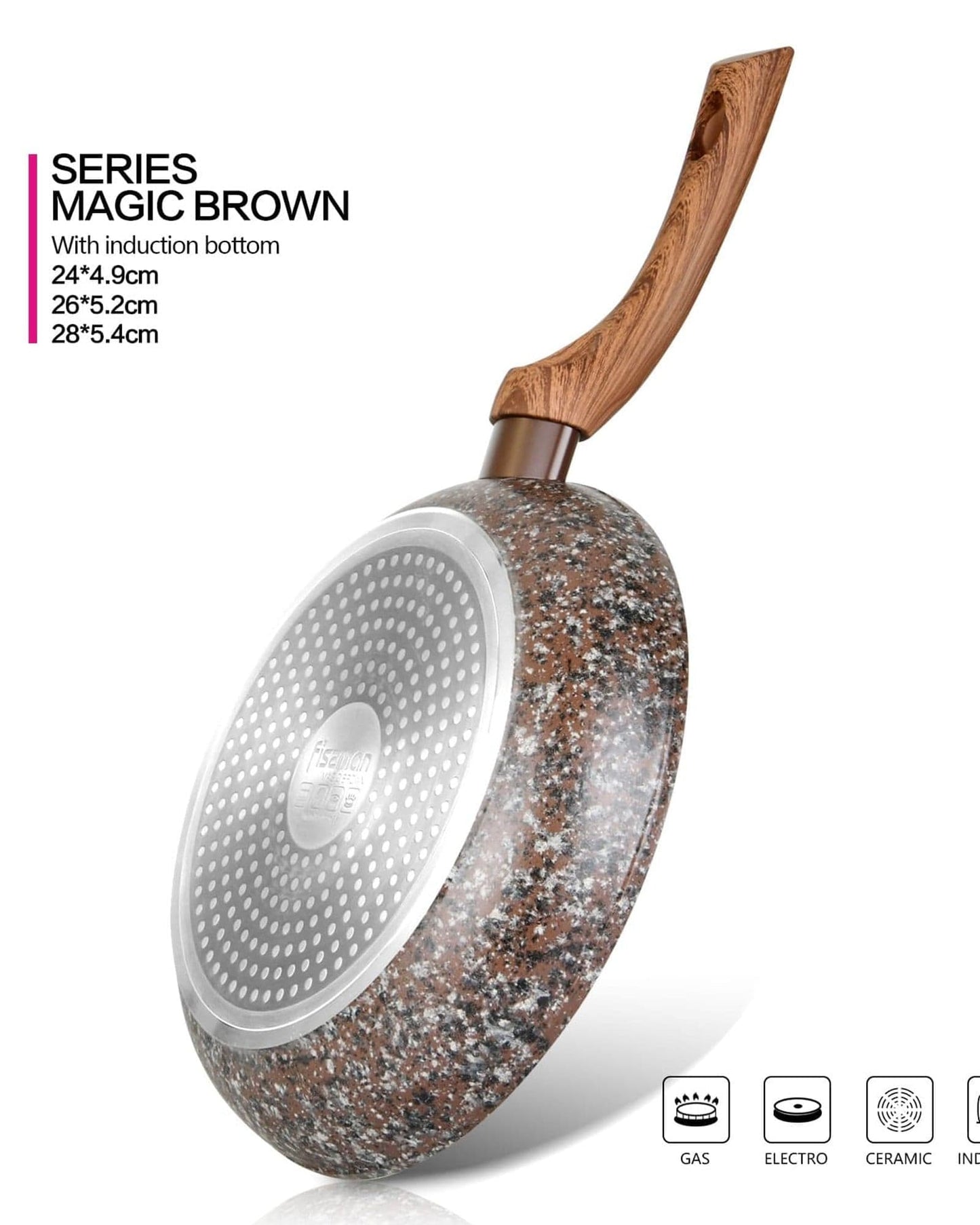 Fissman Frying Pan Aluminum Multicolour 28cm