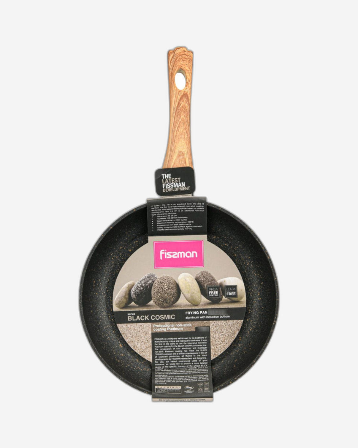 Fissman Frying Pan Cosmic Aluminum Black/Brown 20cm