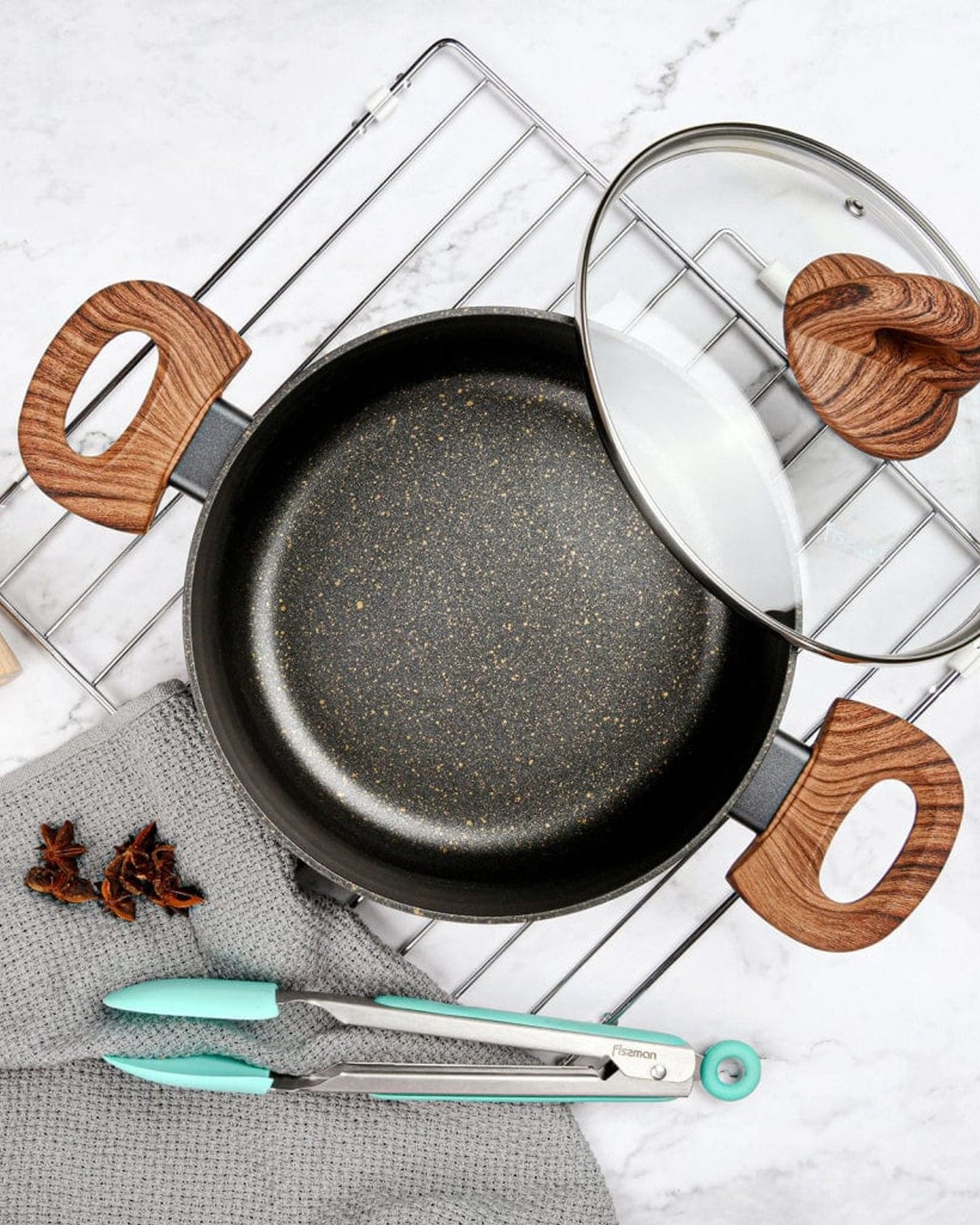 Fissman Cookware Cosmic Aluminum 6Pc