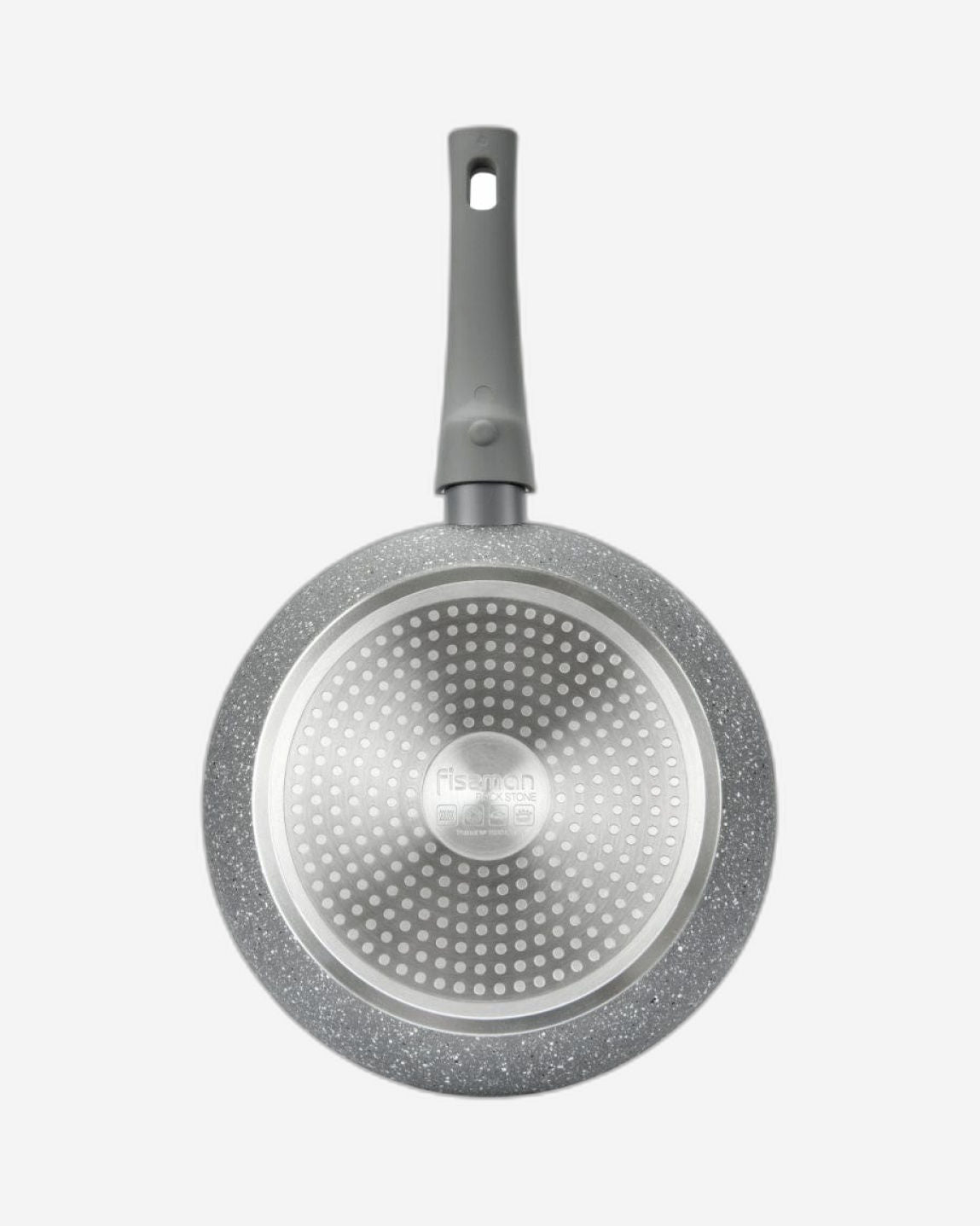 Fissman Frying Pan Rock Stone Aluminum Black 24cm
