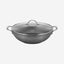 Fissman Wok Pan Moon Stone Aluminum Silver 5.6L