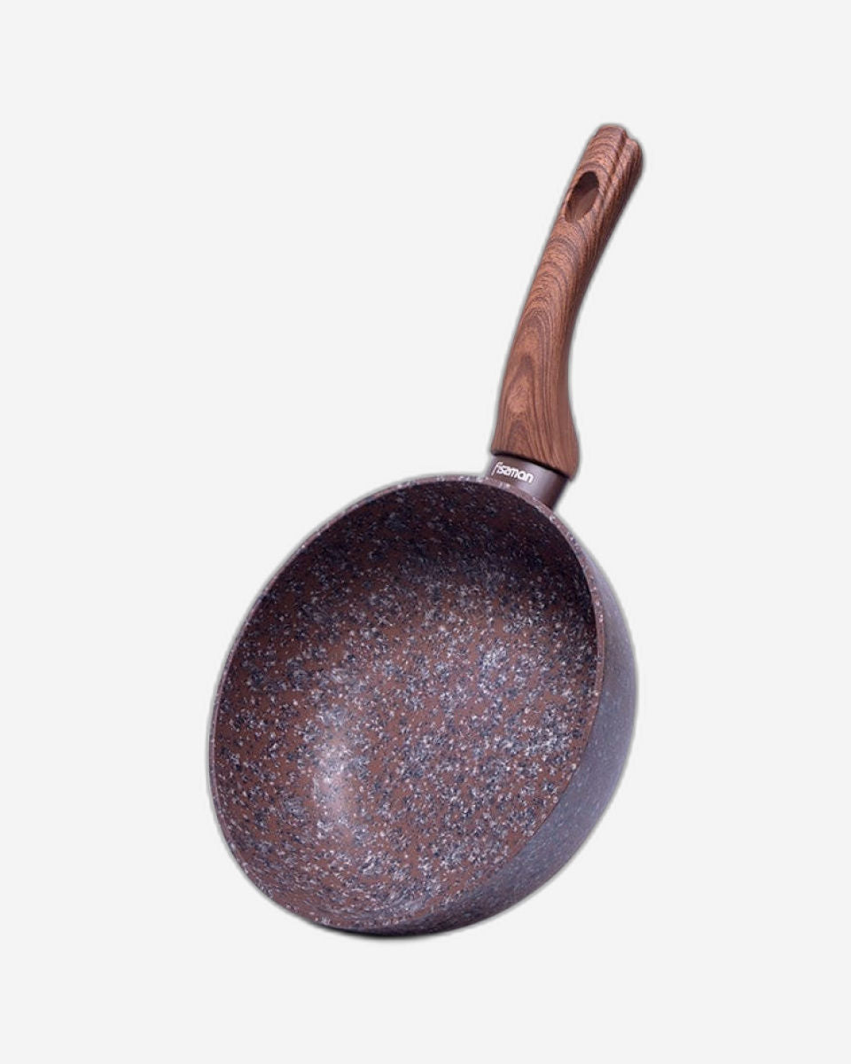 Fissman Deep Frying Pan Magic Brown Aluminum Chocolate 20cm