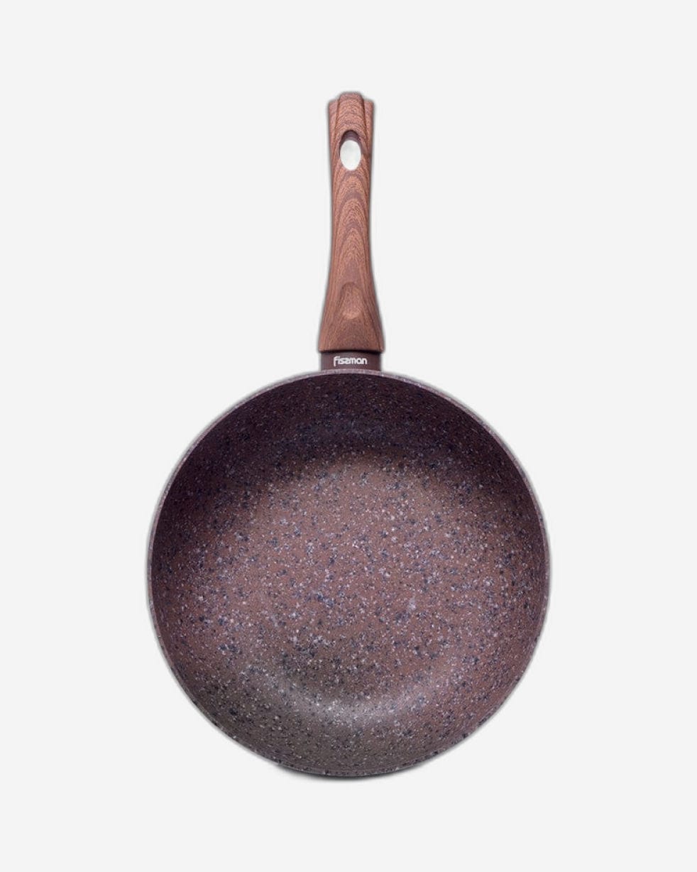 Fissman Deep Frying Pan Magic Brown Aluminum Chocolate 26cm