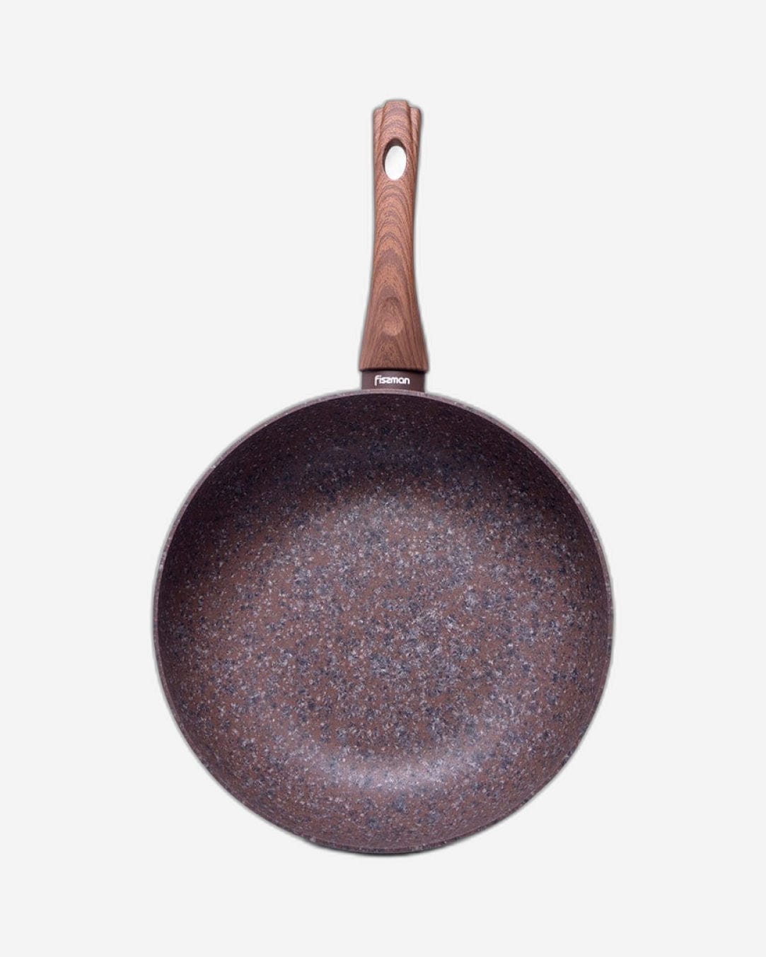 Fissman Deep Frying Pan Magic Brown Aluminum Chocolate 28cm