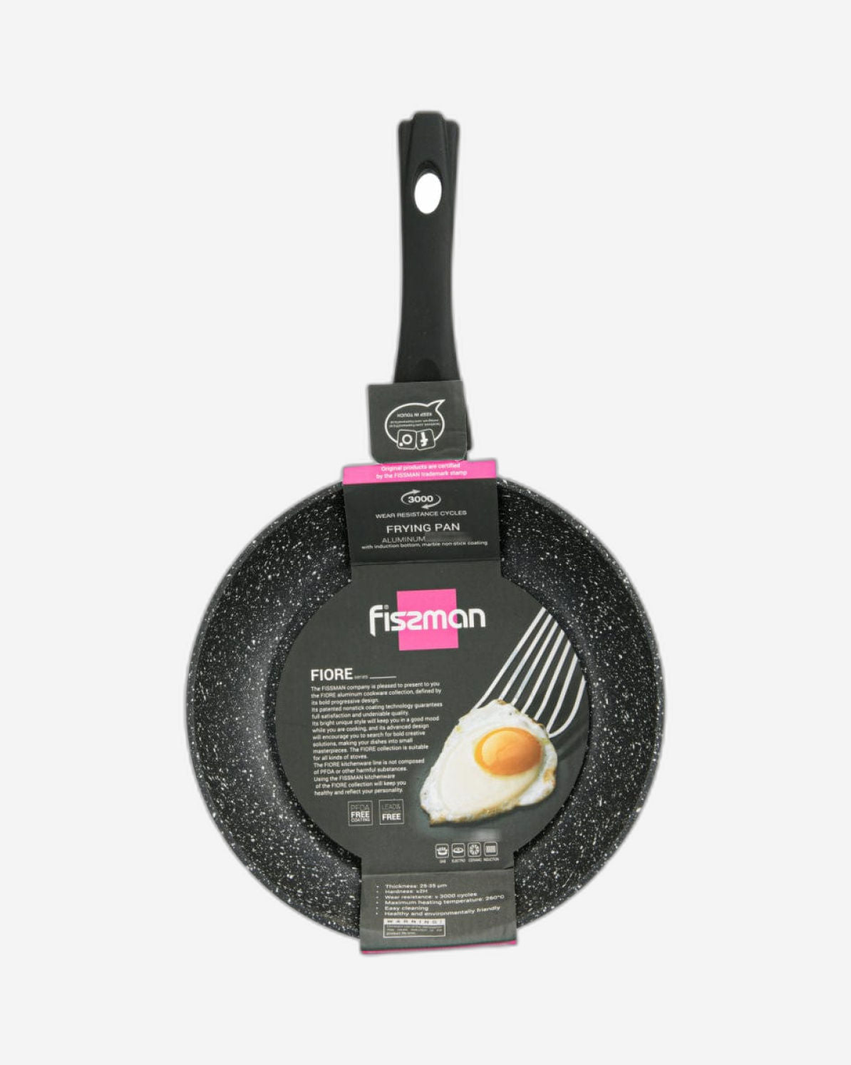 Fissman Frying Pan Fiore Aluminum Black 20cm