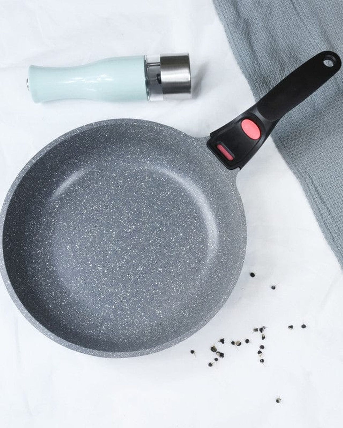 Fissman Frying Pan La Granite Aluminum Grey/Black 24cm