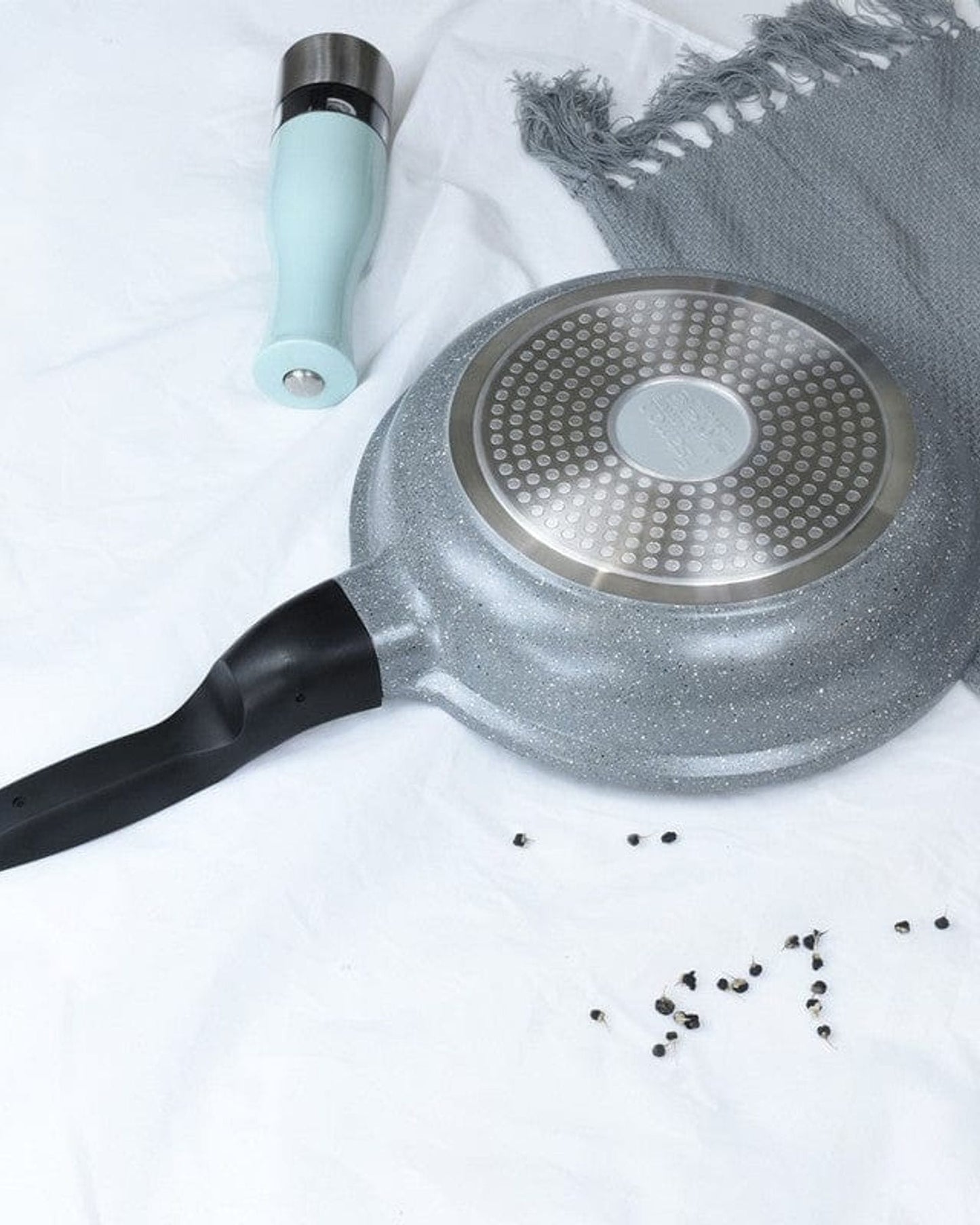 Fissman Frying Pan La Granite Aluminum Grey/Black 24cm