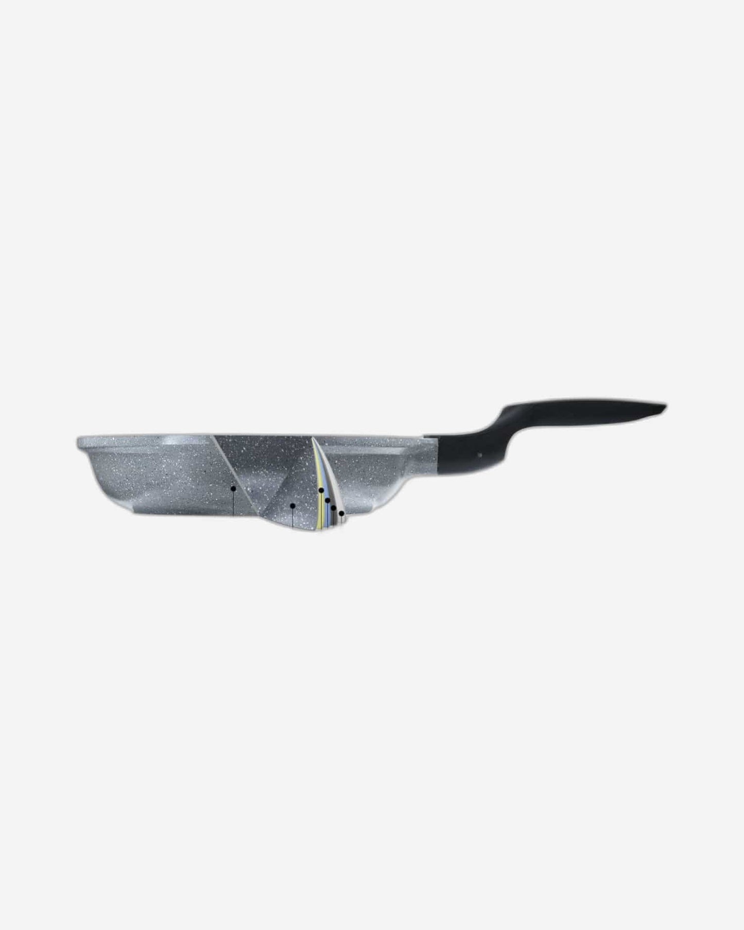 Fissman Frying Pan La Granite Aluminum Grey/Black 26cm