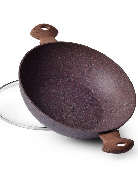 Fissman Wok Magic Lid With Induction Bottom Purple/Brown 39x32x11cm