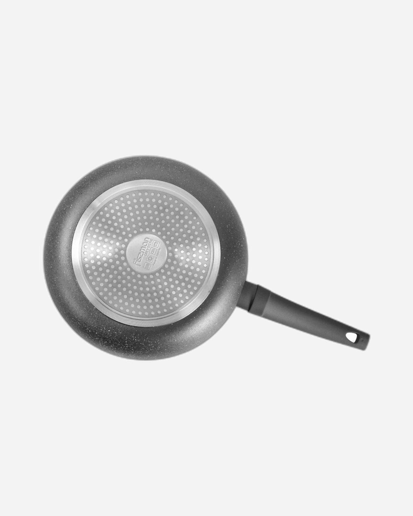 Fissman Deep Frying Pan Grey Stone Aluminum 24cm