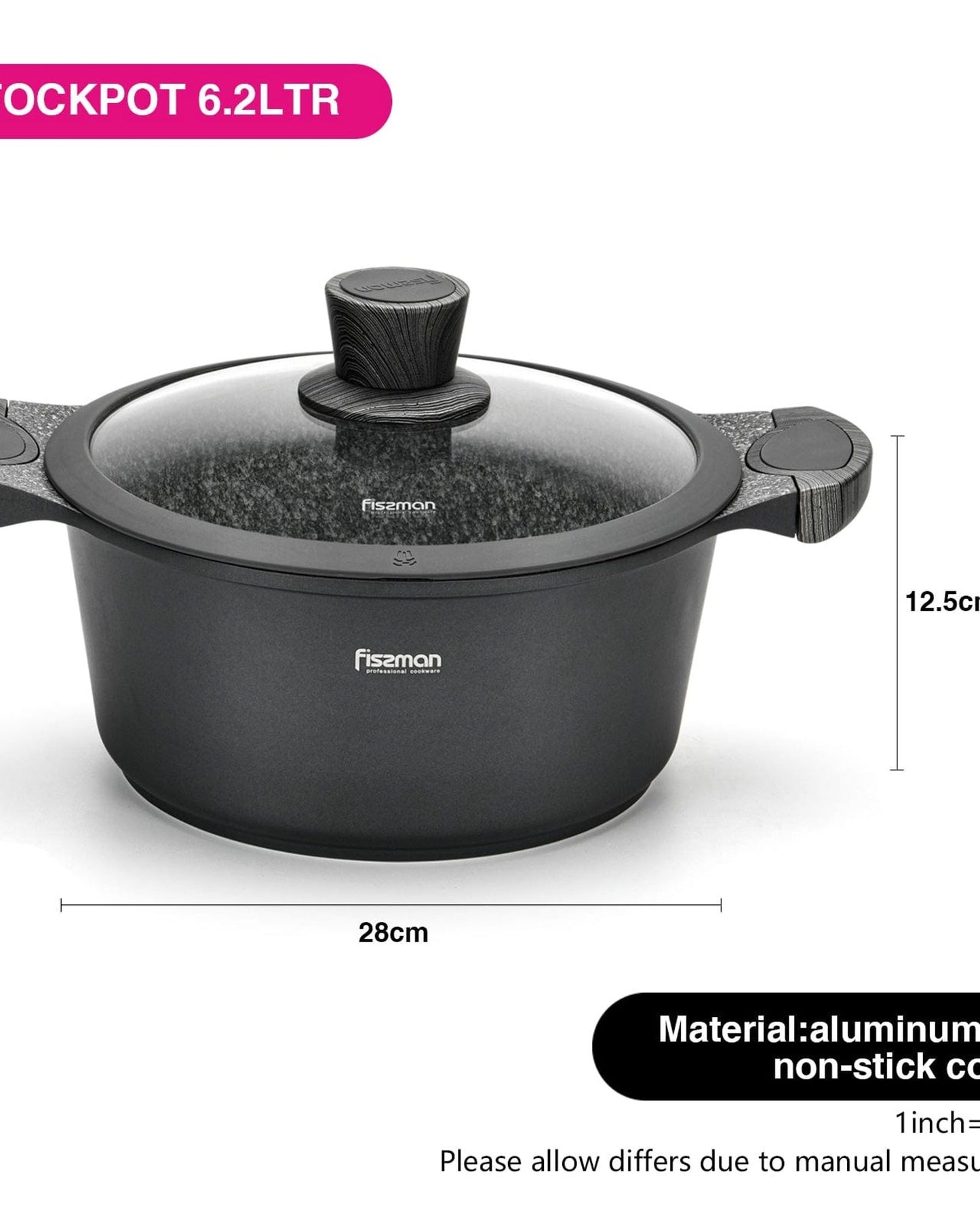 Fissman Casserole Prestige Black 6.2L