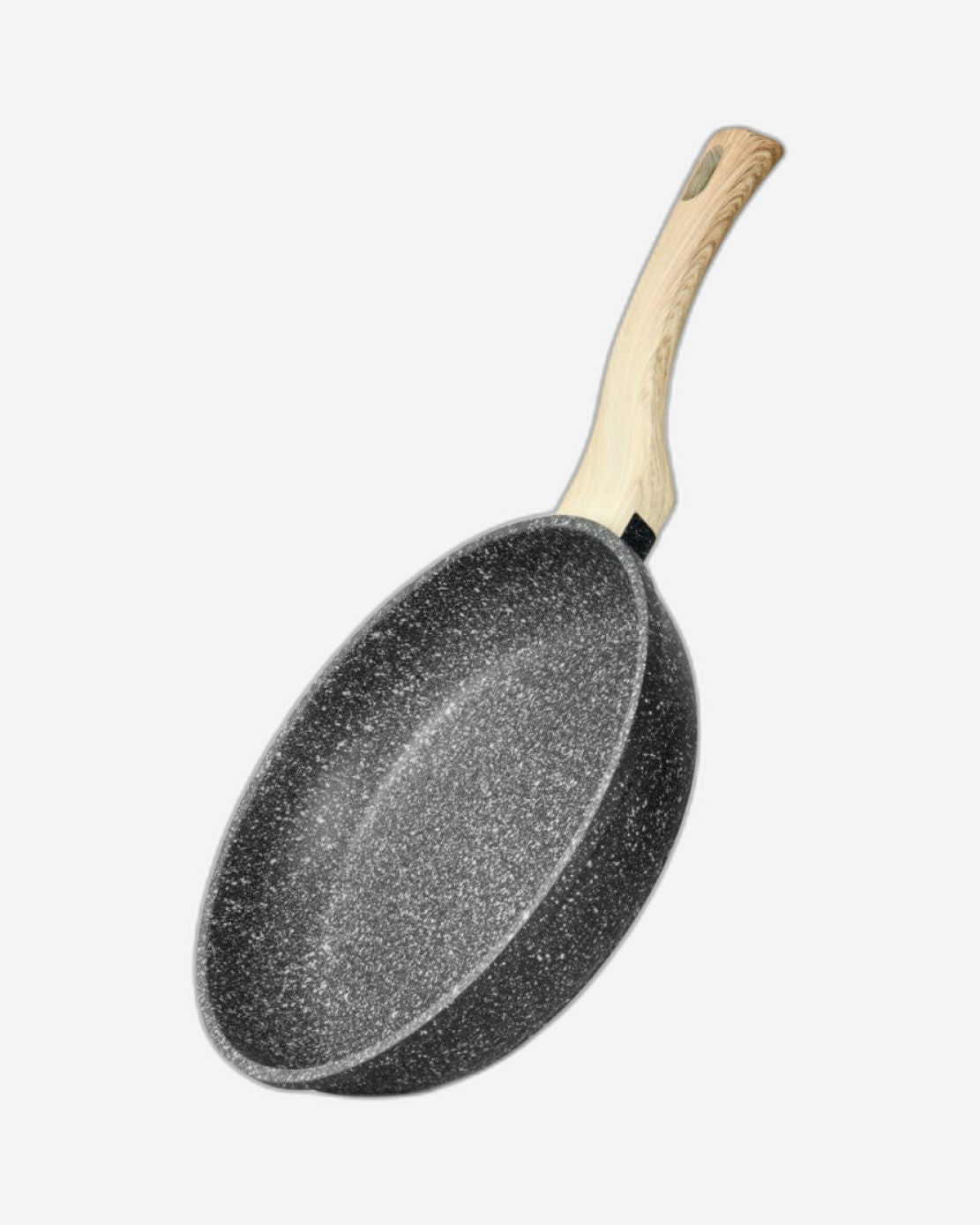 Fissman Deep Frying Pan Black/Beige 26cm