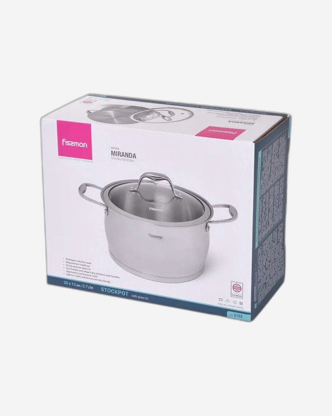 Fissman Casserole Silver 20cm
