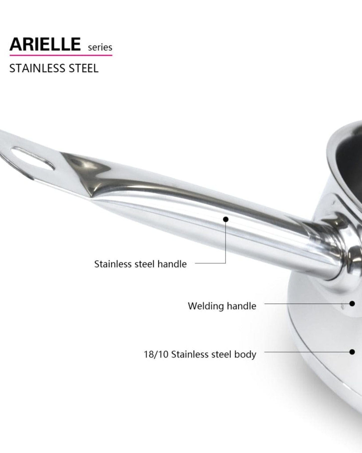 Fissman Saucepan Arielle Silver 600ml