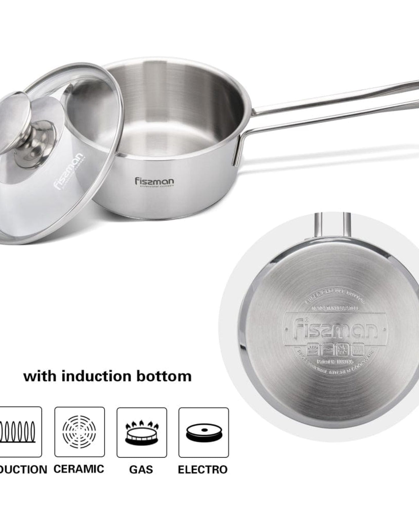Fissman Saucepan Silver 0.6L