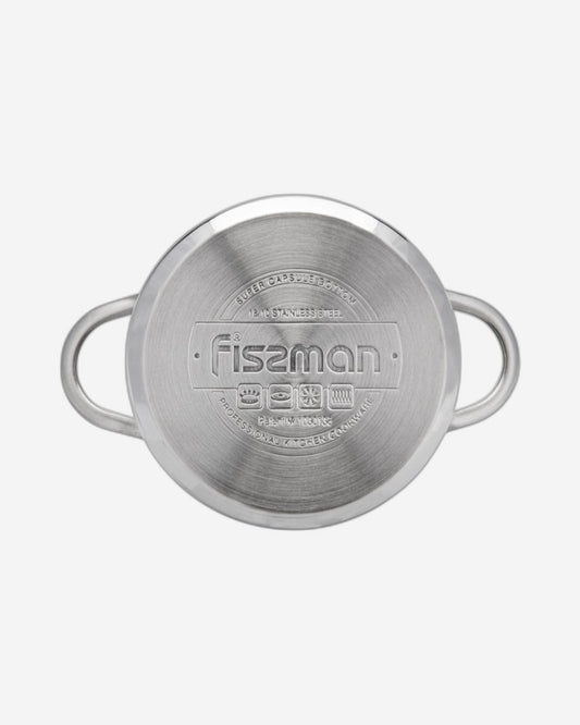 Fissman Casserole Bambino With Steamer And Lid Silver 14x70cm