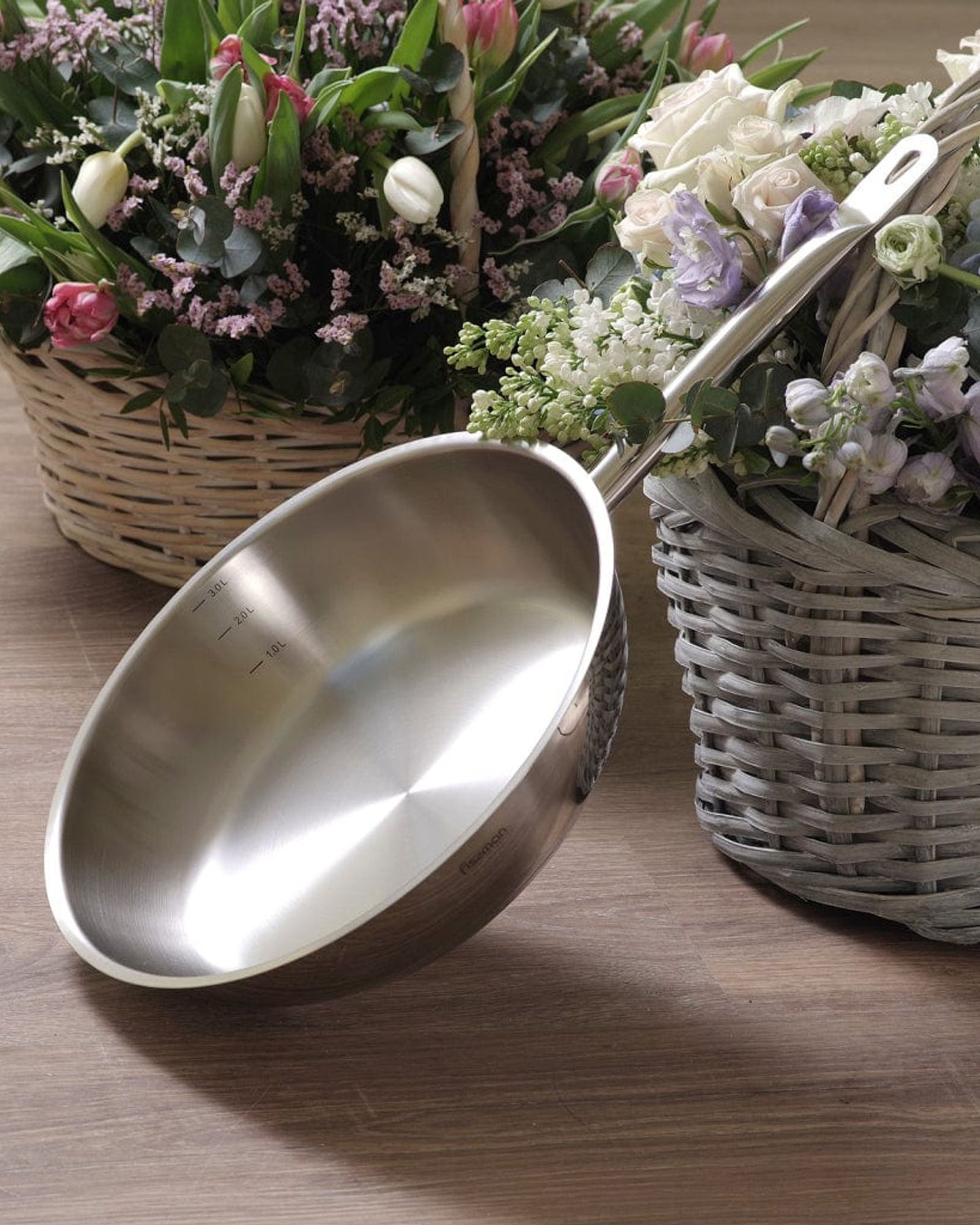 Fissman Frying Pan Silver 28cm