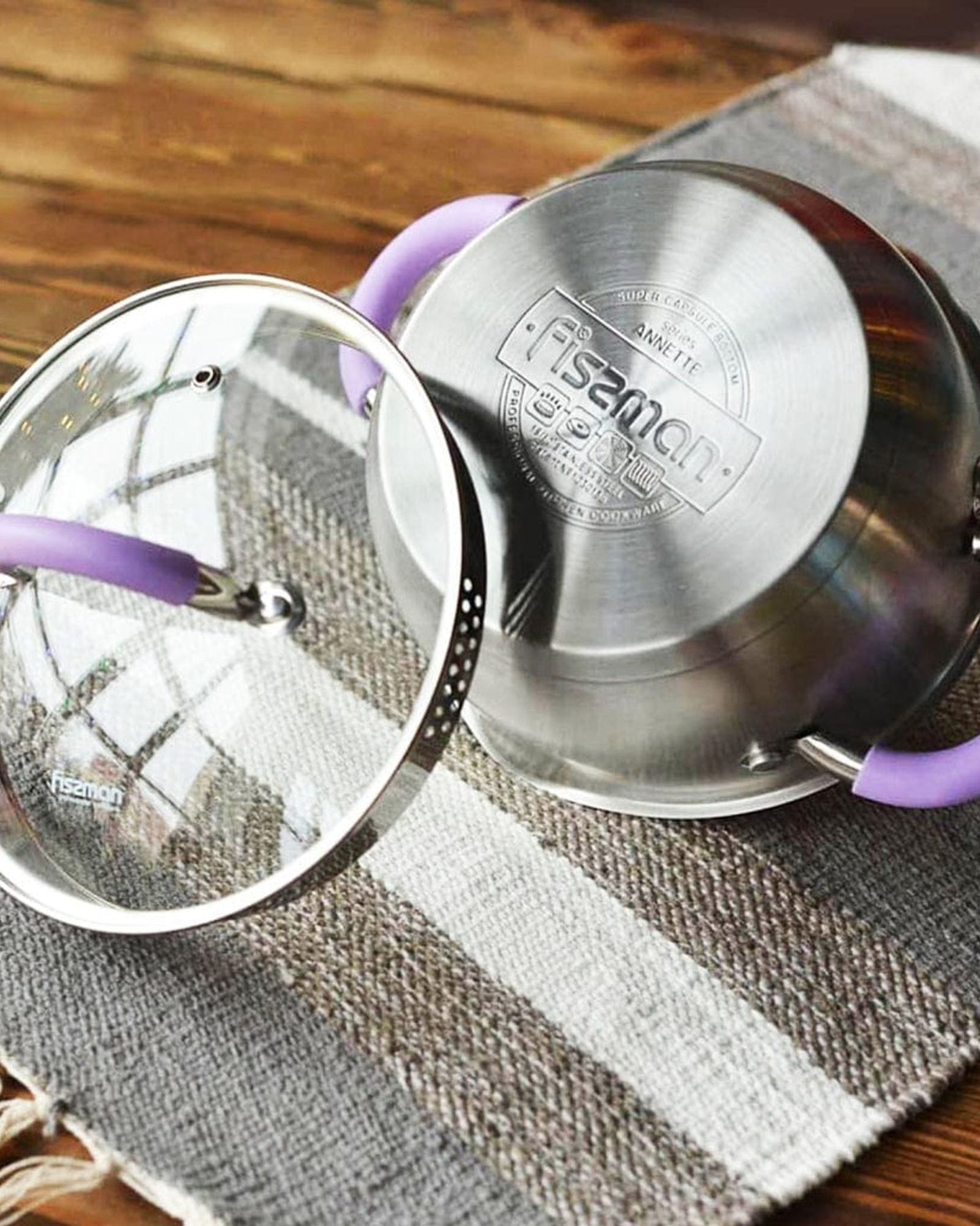 Fissman Stockpot Annette Silver/Purple