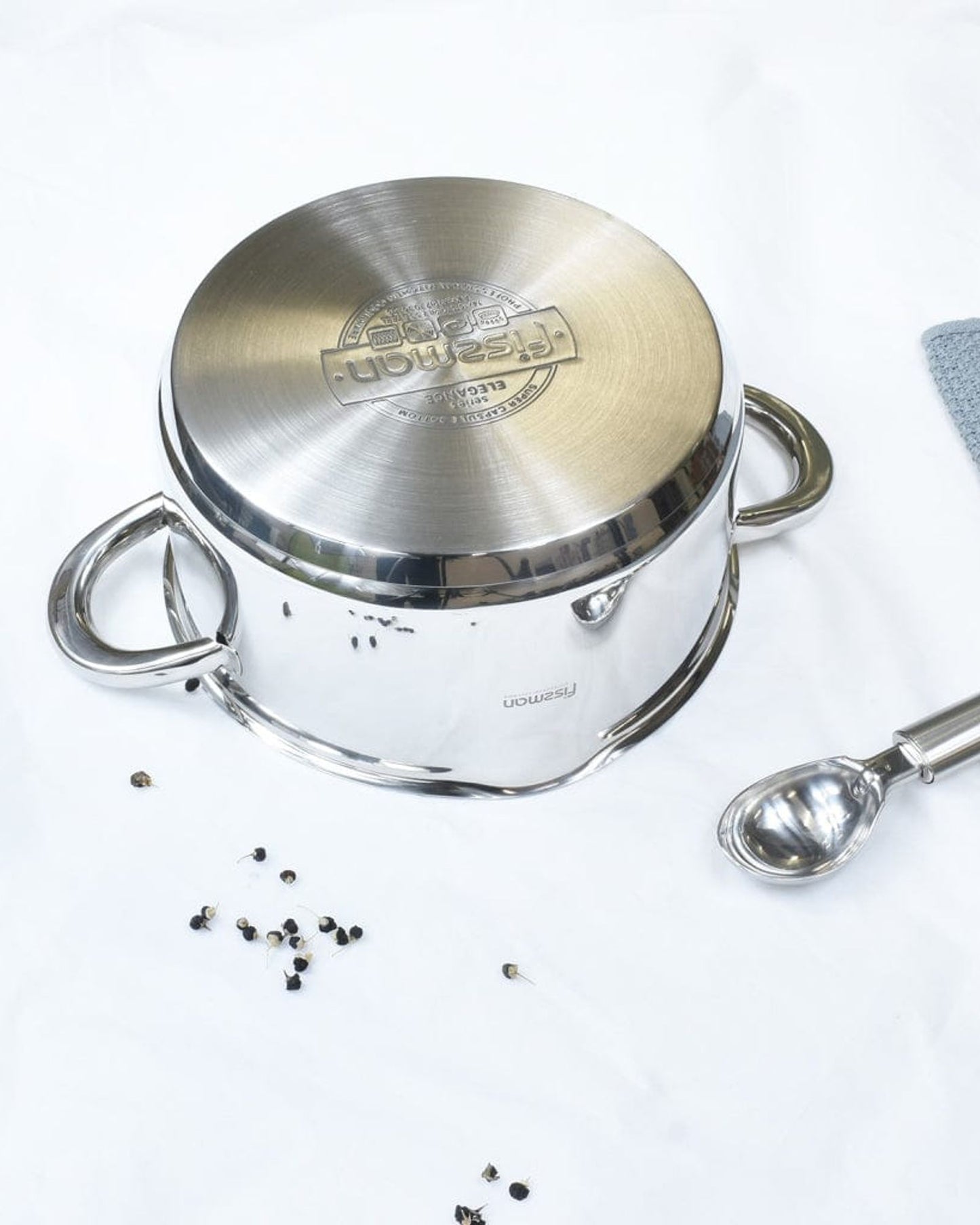 Fissman Stainless Steel Casserole With Lid Silver 18cm