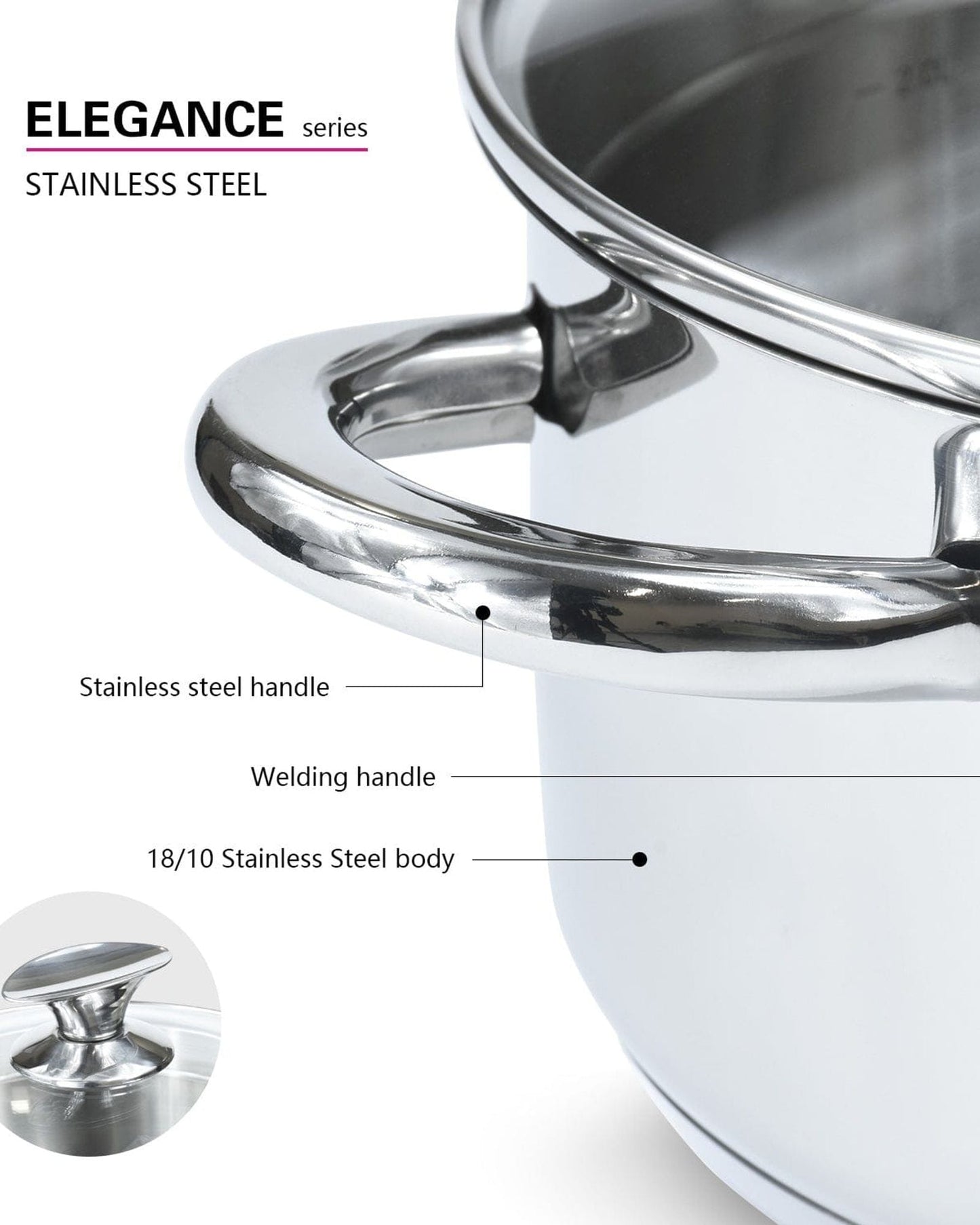 Fissman Casserole Silver 20cm