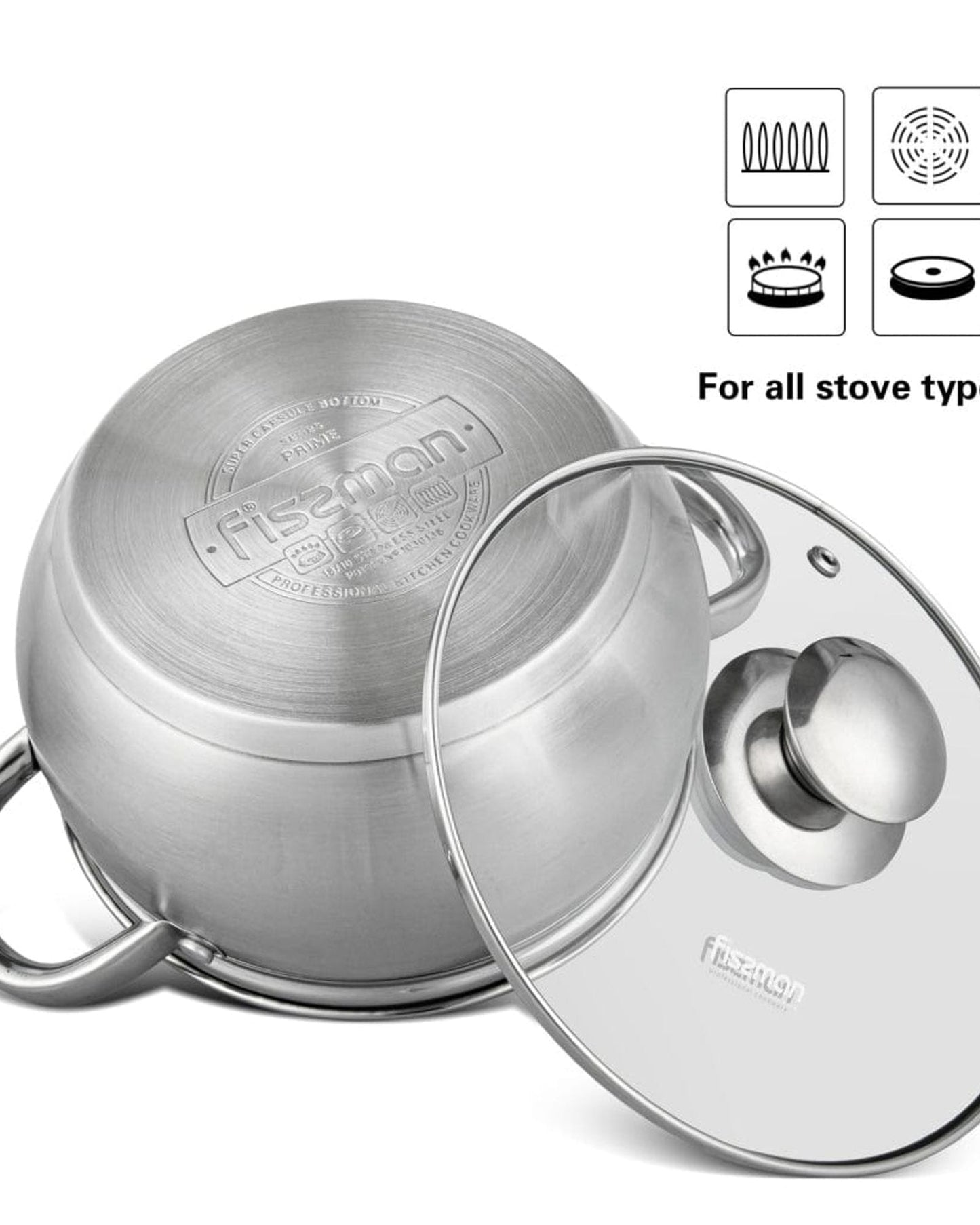 Fissman Stockpot Prime Silver 16cm