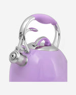 Fissman Felicity Whistling Tea Kettle Silver/Purple 2.6L