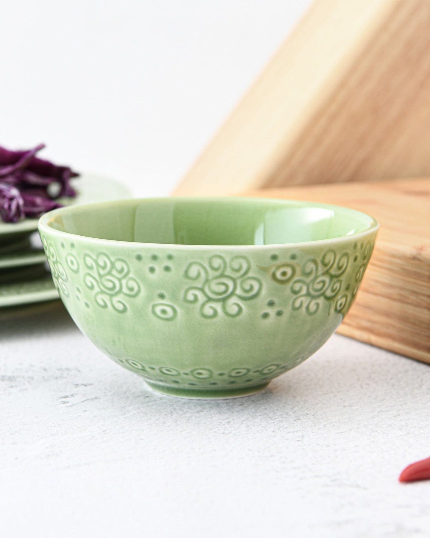Fissman Bowl Ceramic Green