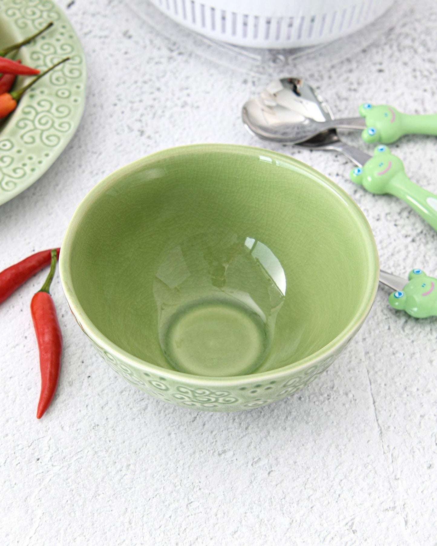 Fissman Bowl Ceramic Green