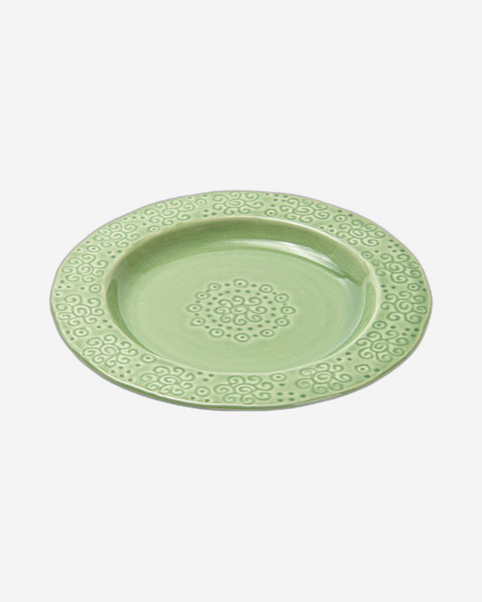 Fissman Ceramic Plate Green 23cm
