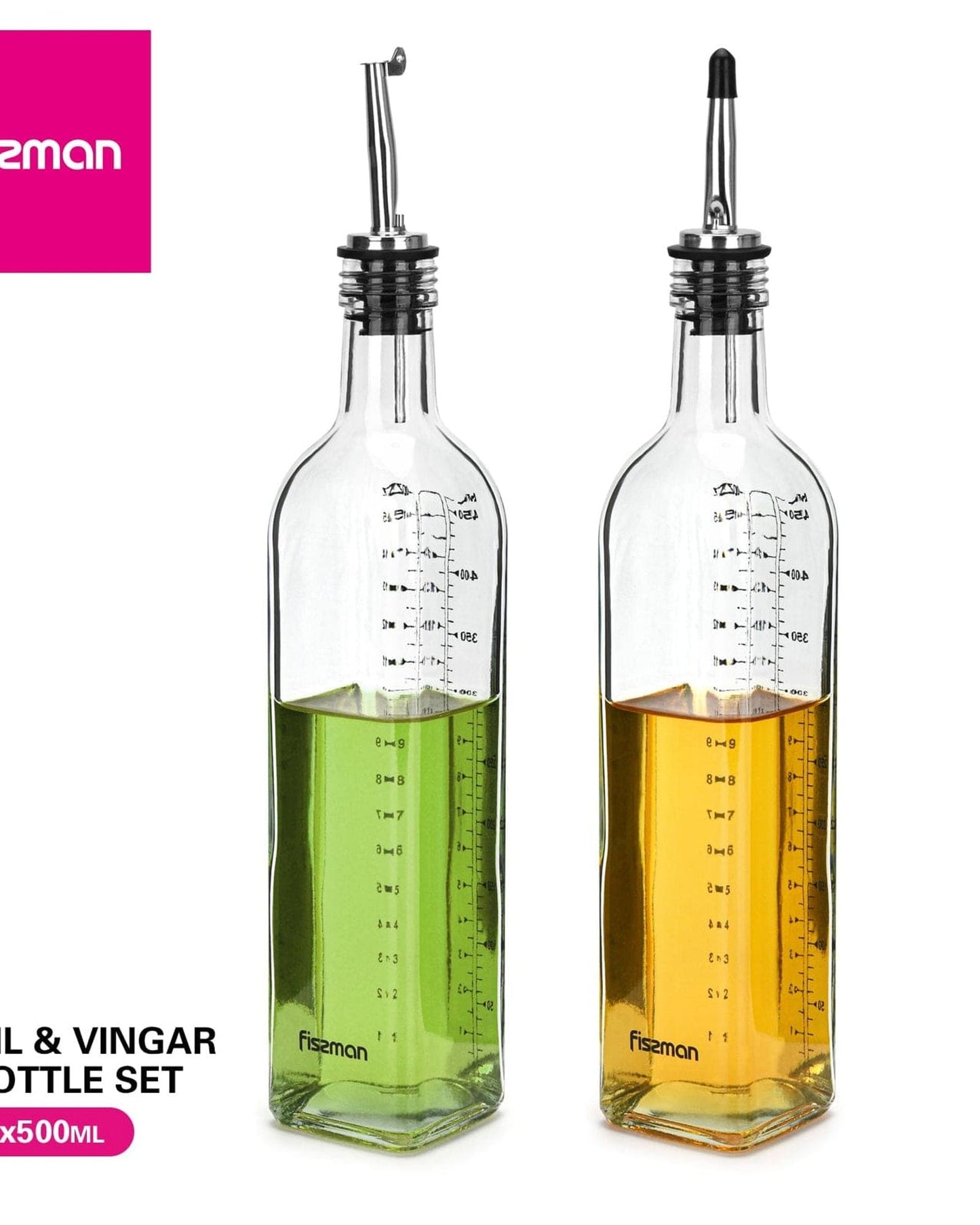 Fissman Cruet Bottle Multicolour 2Pc
