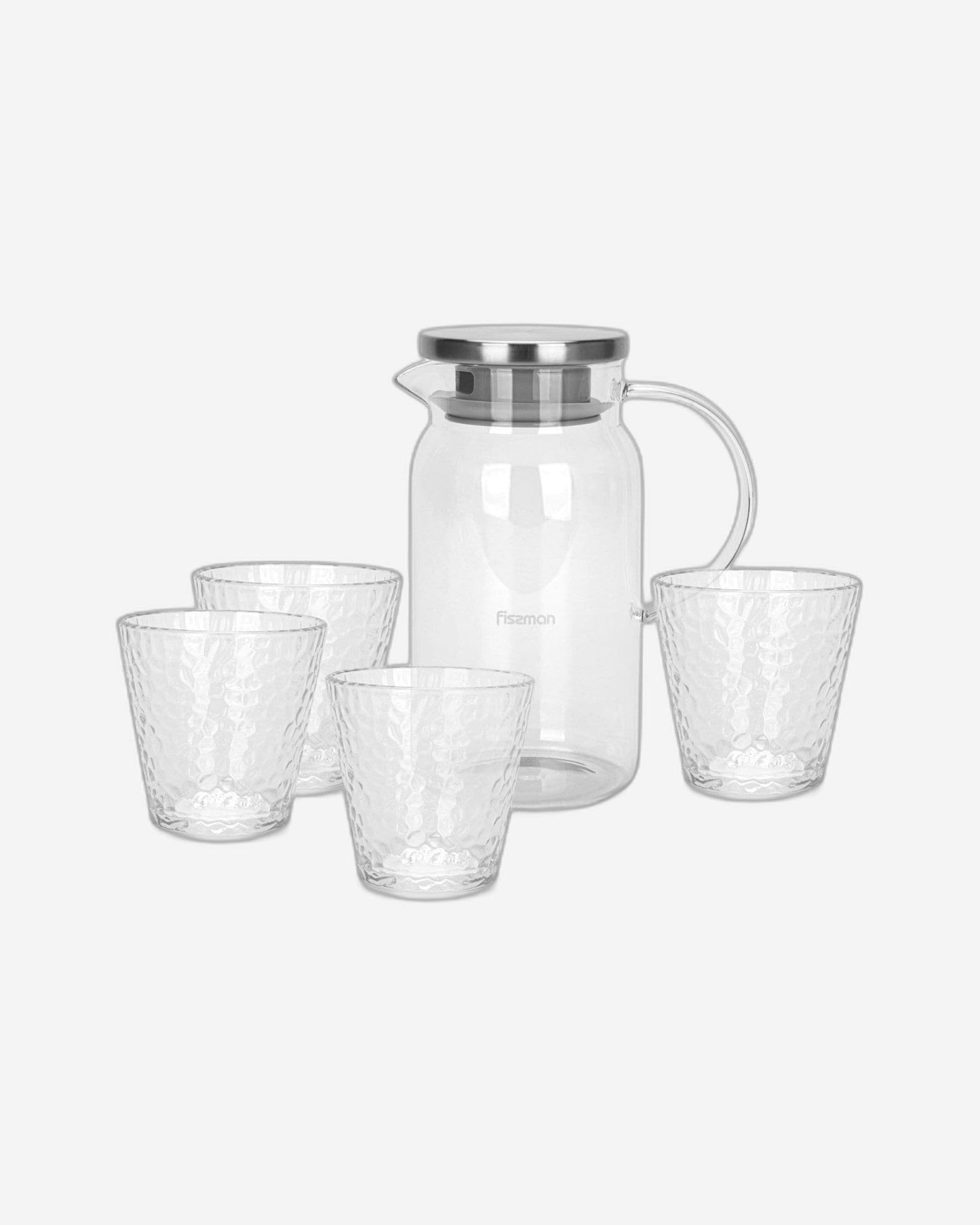 Fissman Jug & Cup 1400ml + 4Pc 290ml