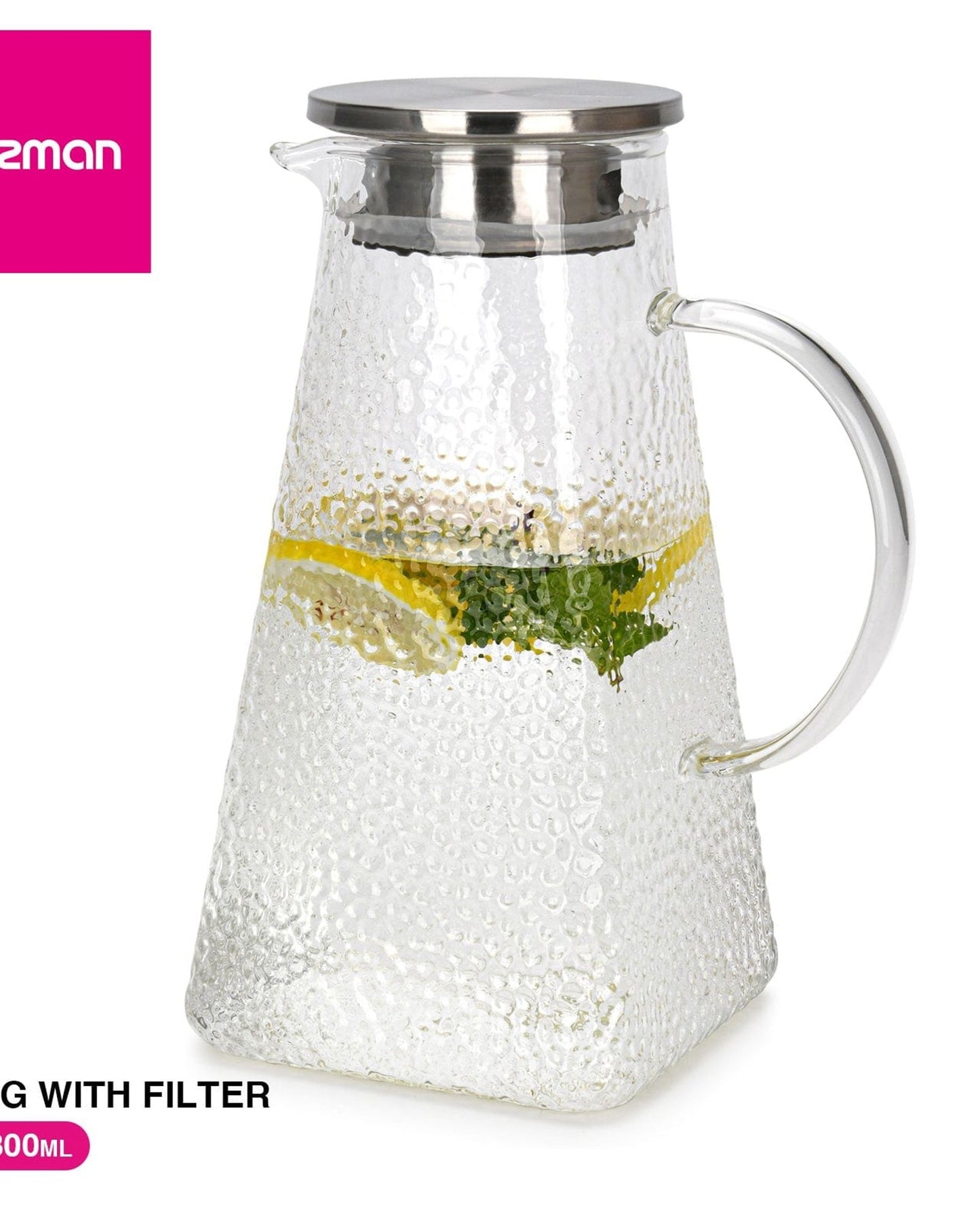 Fissman Jug 1800ml With Filter (Borosilicate Glass)