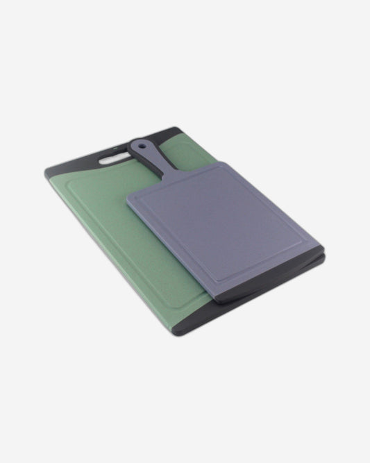 Fissman 2-Piece Index Chopping Board Set 25cm and 18cm (Plastic+TPR)