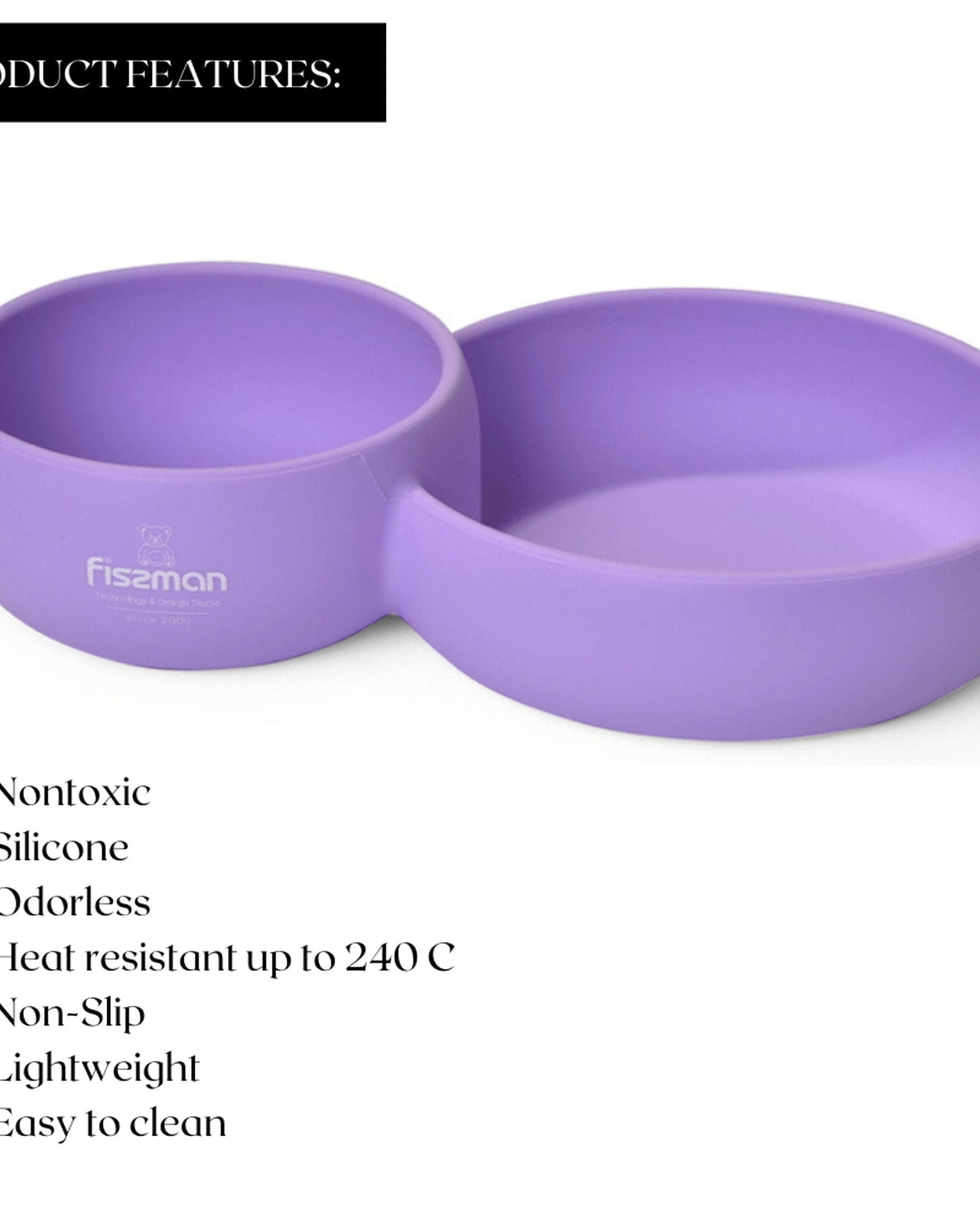 Fissman Bowl Divided Purple
