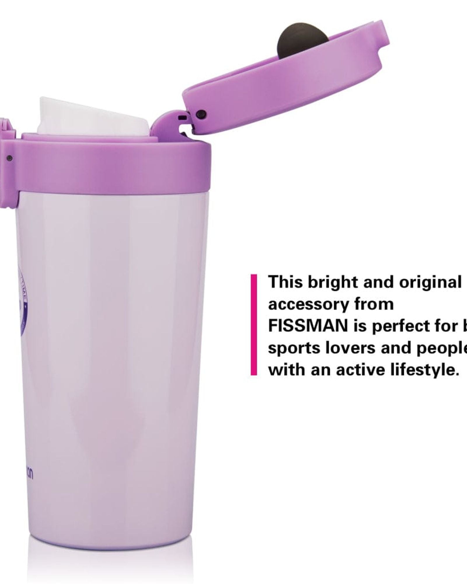 Fissman Double Wall Vacuum Travel Mug Lilac 320ml