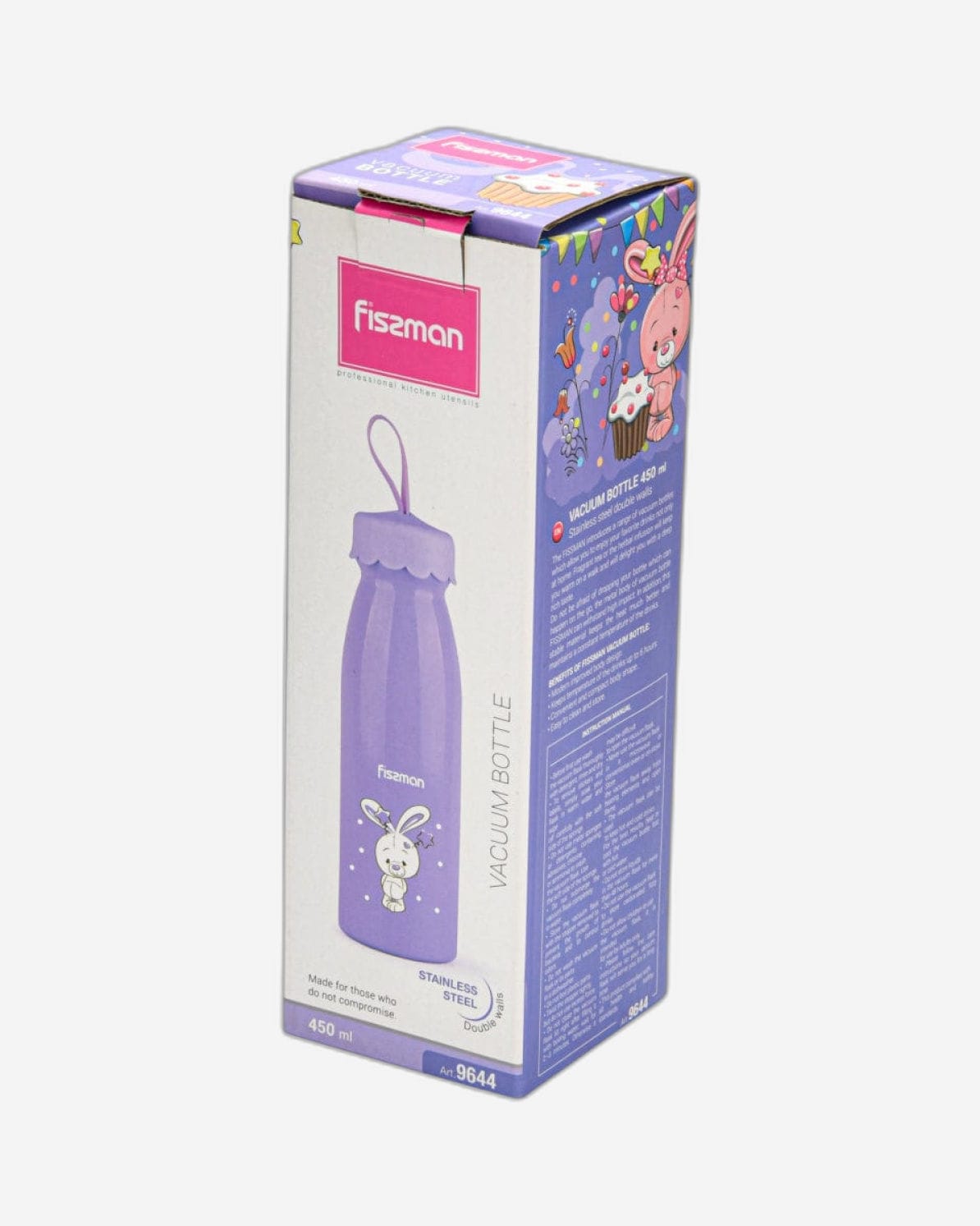 Fissman Thermos Bottle Purple/White