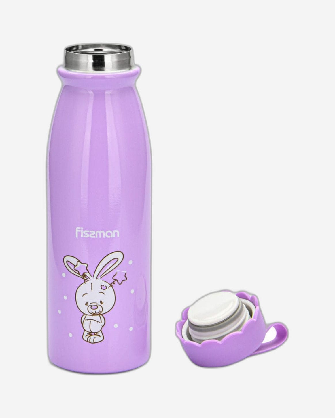 Fissman Thermos Bottle Purple/White